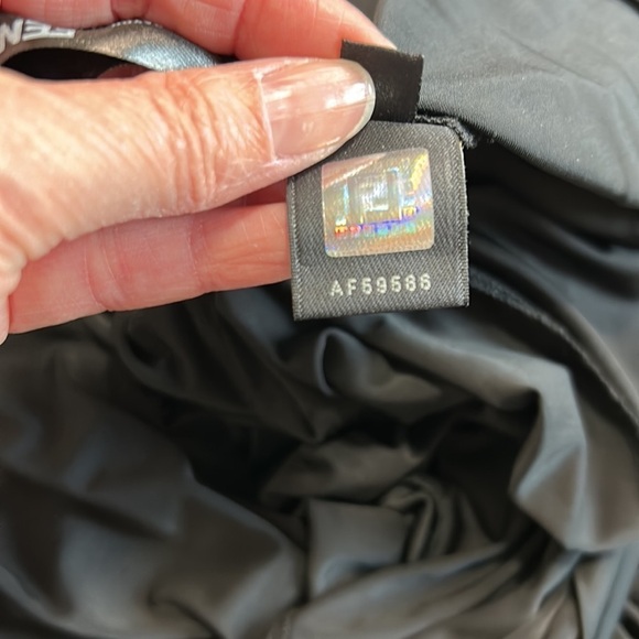 FENDI Authentic Black Knee Length Draped Ruched Dress Cocktail Black Tie Sz 42 - Picture 13 of 16